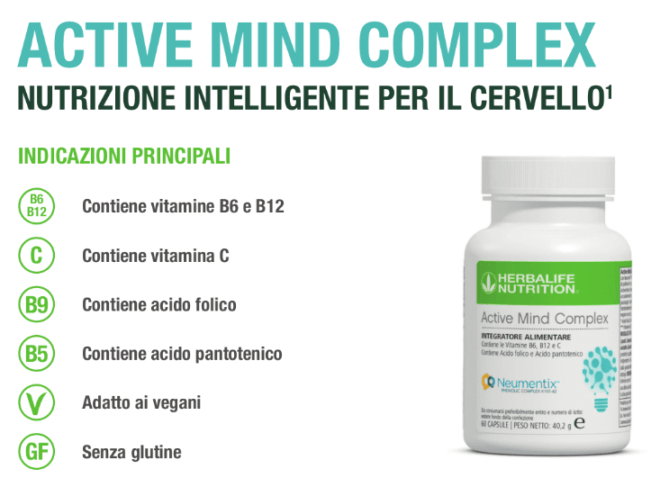Active Mind Complex di Herbalife - Prestazioni mentali ottimali